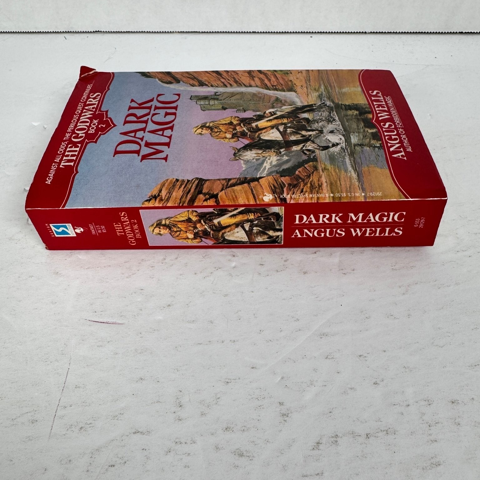 Dark Magic Angus Wells 1992 First Edition The Godwars Book 2 Bantam Spectra