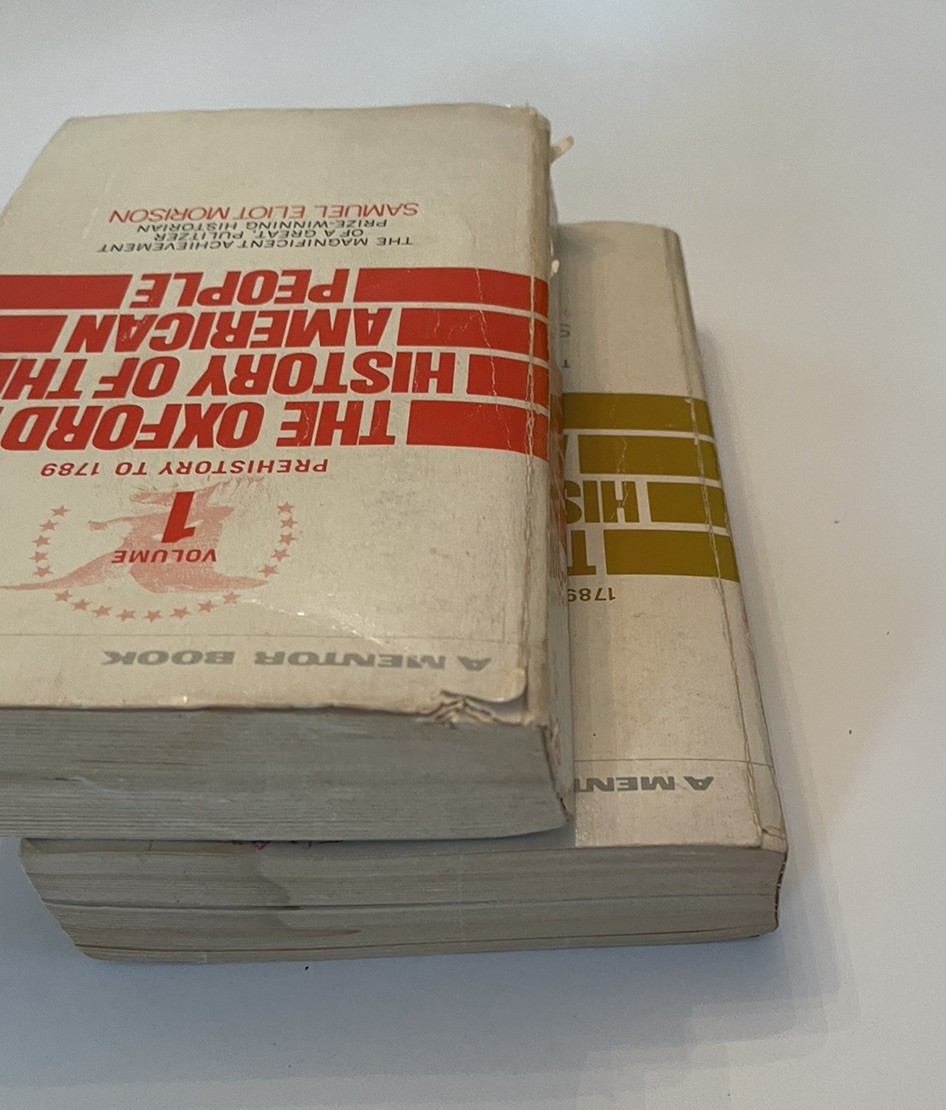 The Oxford History of the American People Samuel Eliot Morison 1972 Vol 1 Vol 2