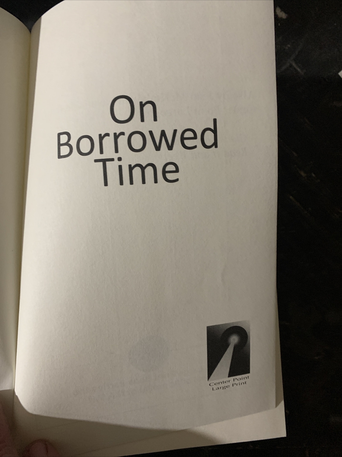 Jenn McKinlay On Borrowed Time Large Print Library Edition 2014