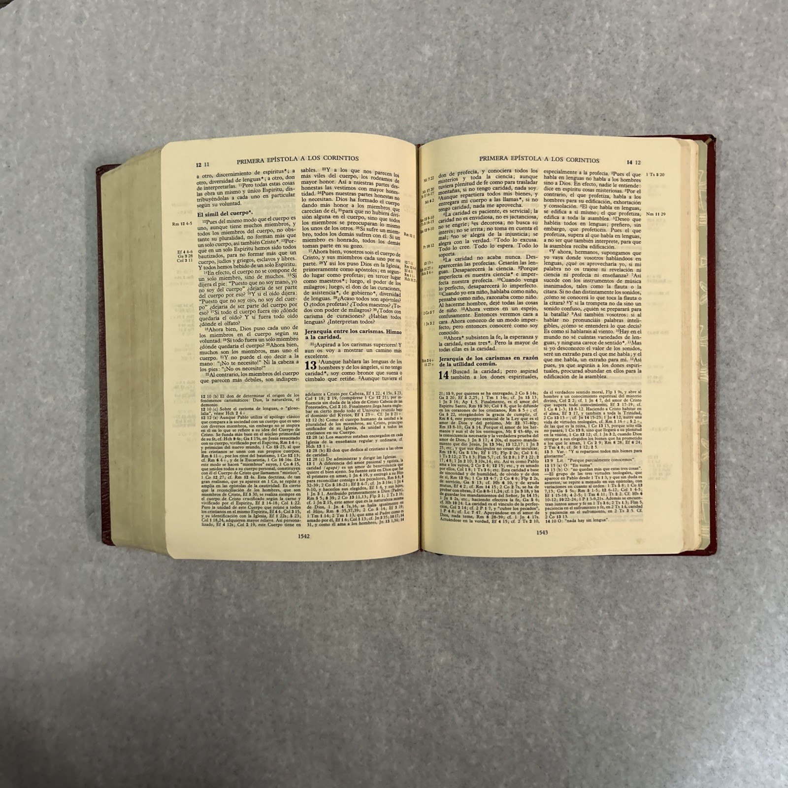 Biblia De Jerusalem Spanish 1969 Hard Cover Made In Spain