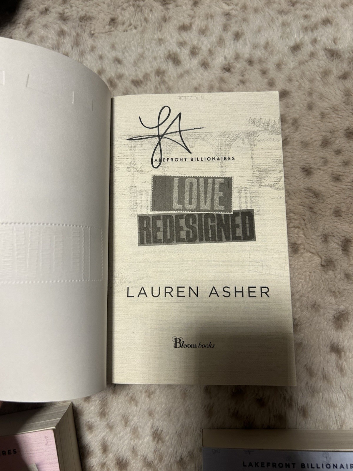 SIGNED Lakefront Billionaires 3 books by Lauren Asher