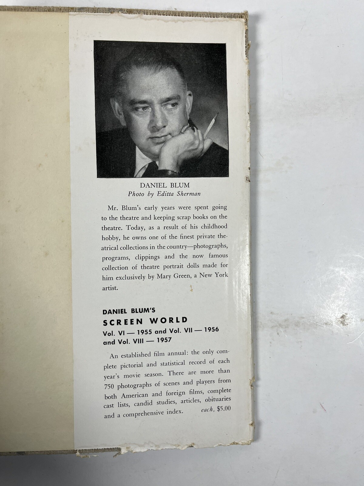 Theatre World Volume 13 Season 1956-57 Daniel Blum HC DJ VINTAGE