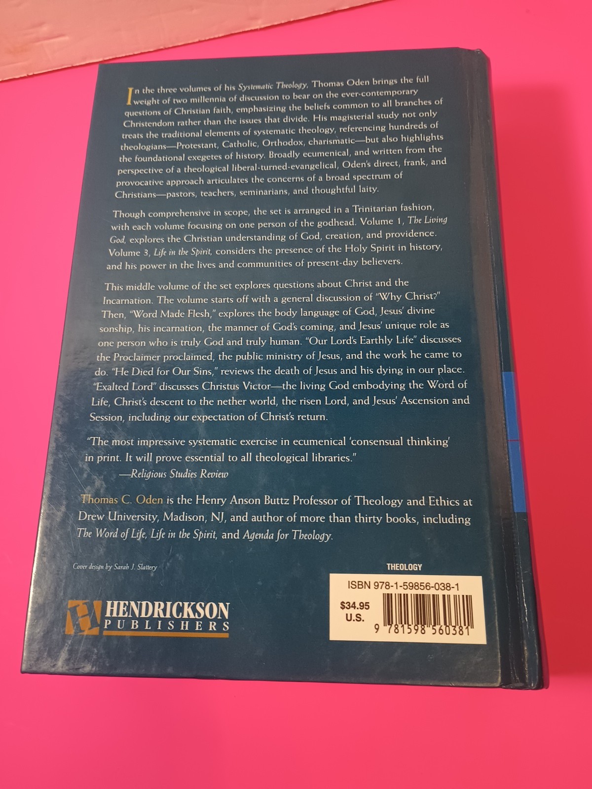 Systematic Theology: The Word of Life Thomas Is Oden Vol 2. Hardcover