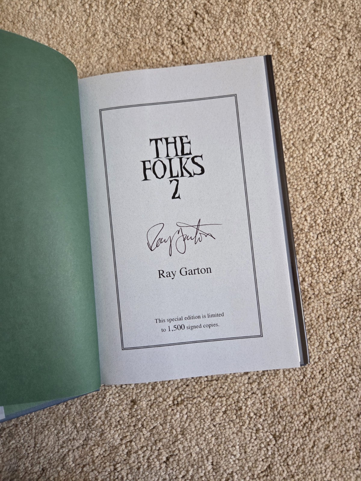 The Folks 2 by Ray Garton – Signed and Chapbook Not Known by WH Chizmar