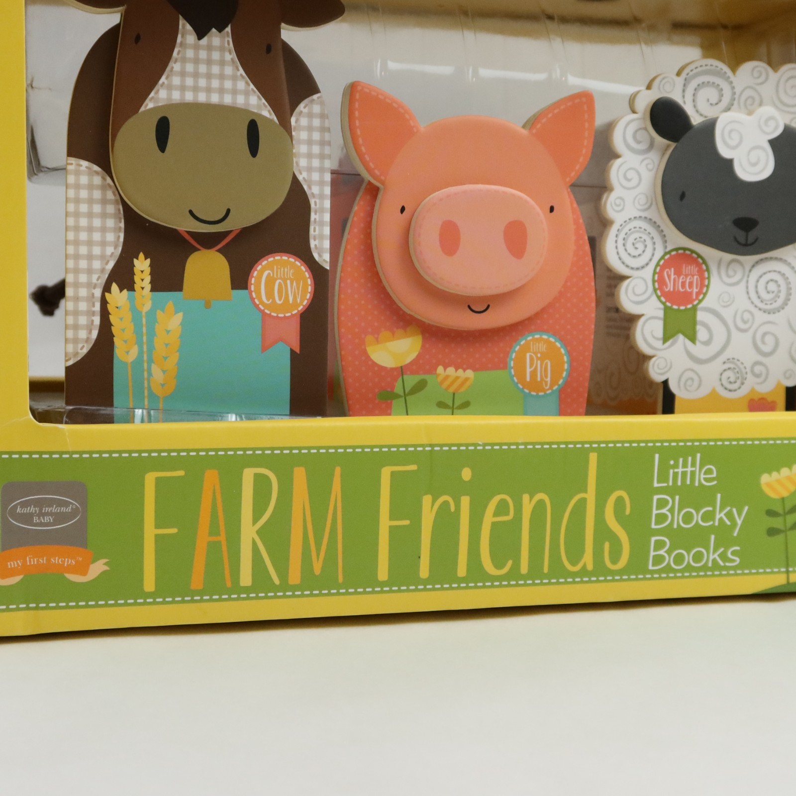 Bendon Farm Friends Little Blocky Books Set Cow Pig Sheep Baby Board Books Kids