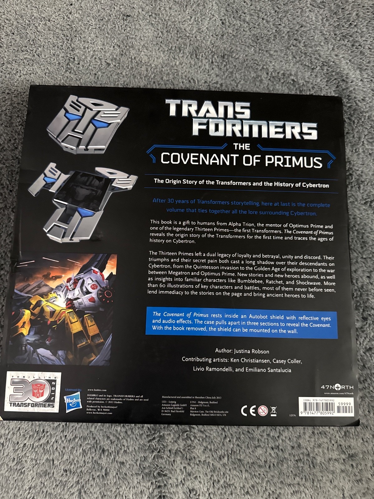 Transformers The Covenant Of Primus Justina Robson 2013 13th Prime Origin