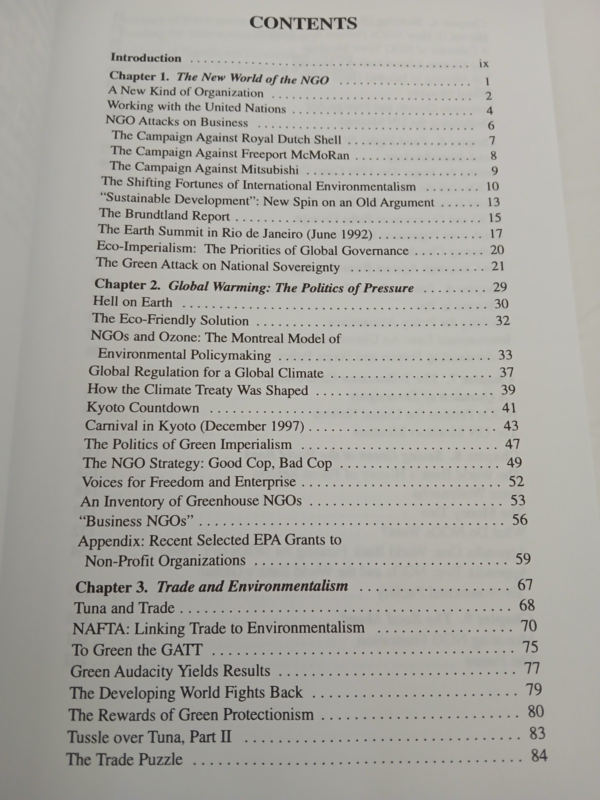 GLOBAL GREENS: INSIDE THE INTERNATIONAL ENVIRONMENTAL By James M. Sheehan *VG+*