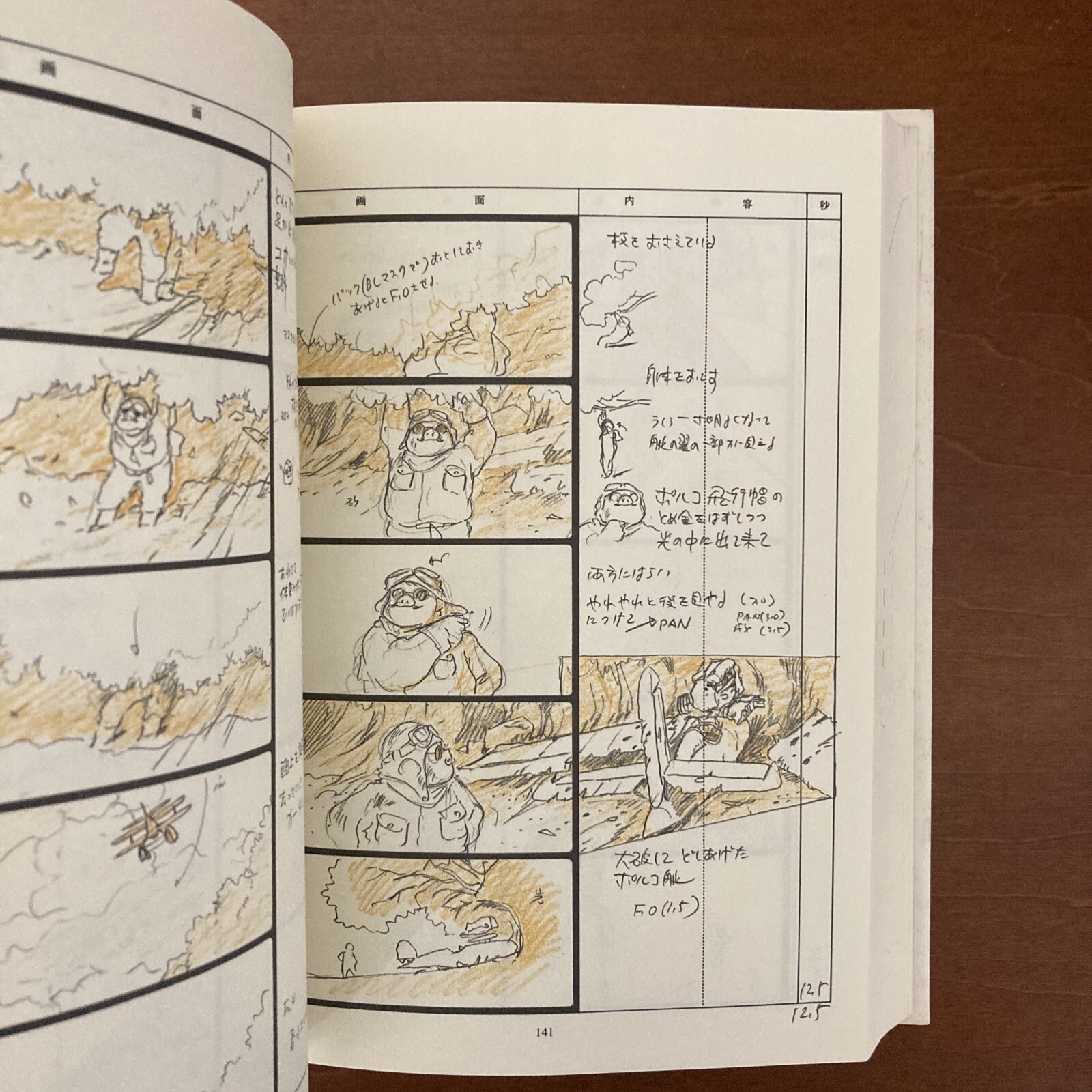Porco Rosso Studio Ghibli Storyboard Collection 7 Hayao Miyazaki Art Book
