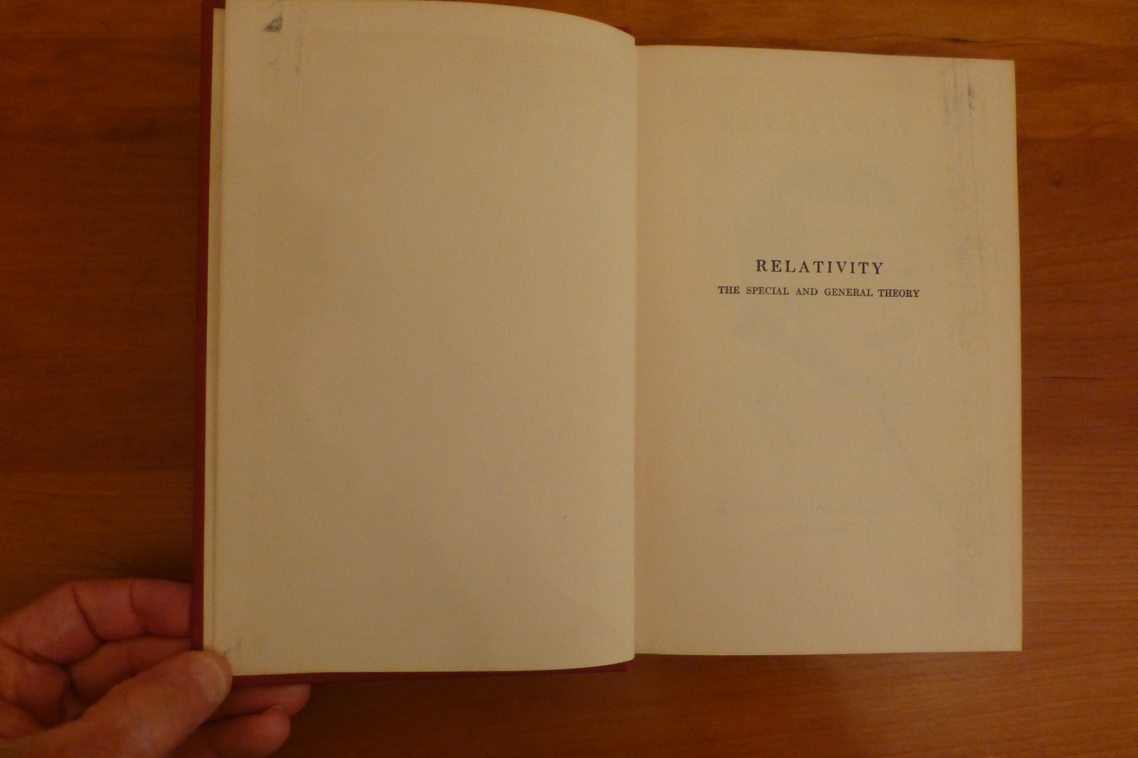 Relativity, Albert Einstein, hardcover, 1931 Crown Publishers