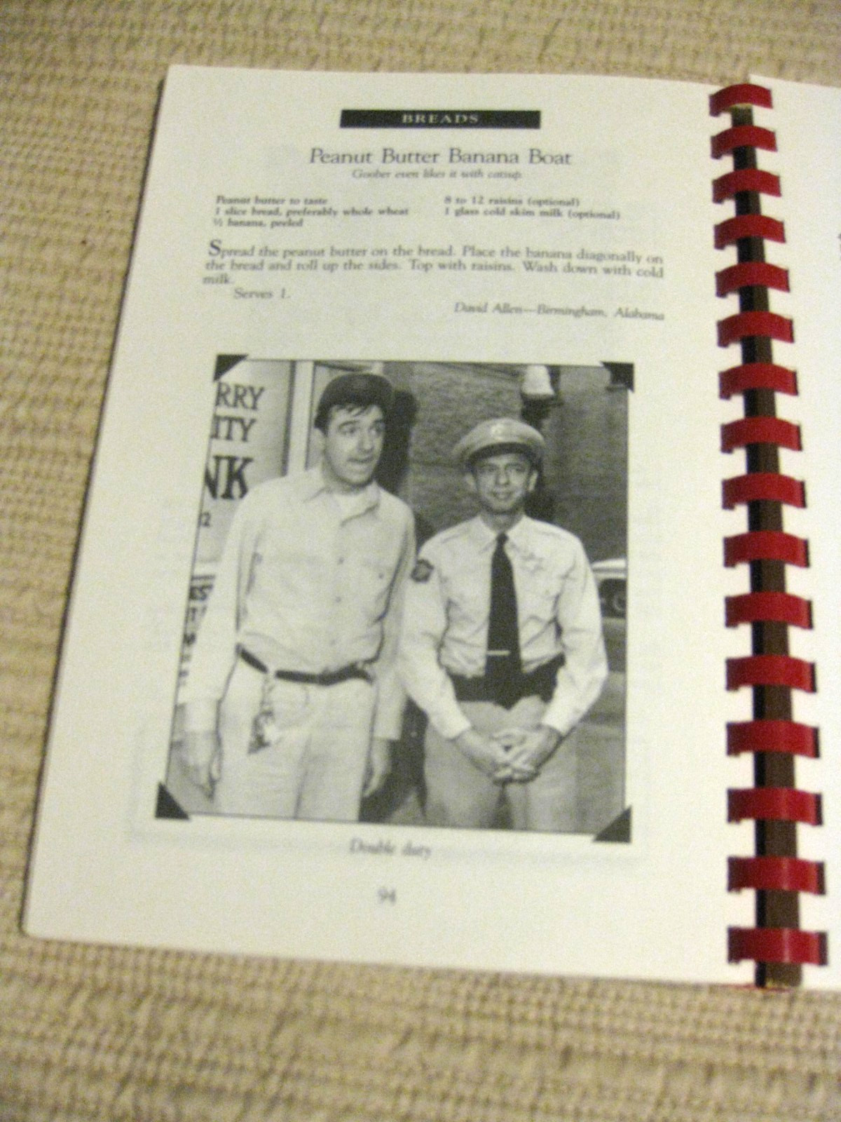 Aunt Bee’s Mayberry Cookbook – Spiral-bound By Ken Beck – GOOD