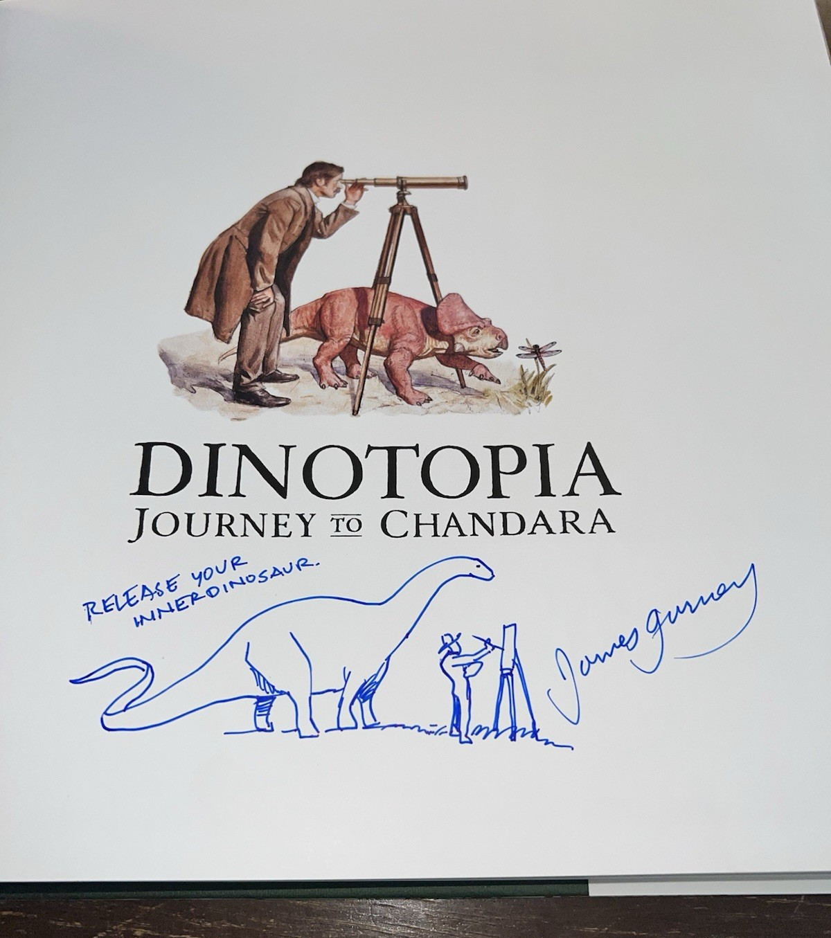 Calla Edition Dinotopia Journey to Chandara Signed Dinosaur Drawing James Gurney