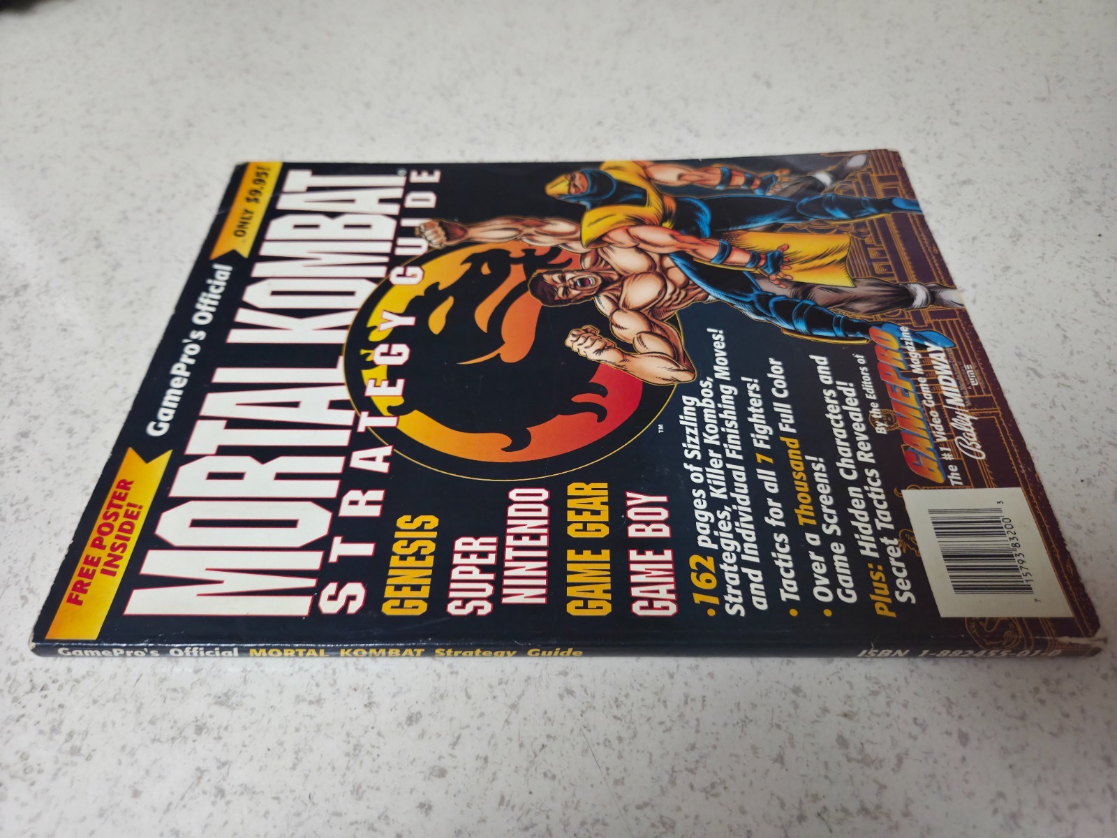 MORTAL KOMBAT GAMEPRO STRATEGY GUIDE VERY RARE! MK NO POSTER