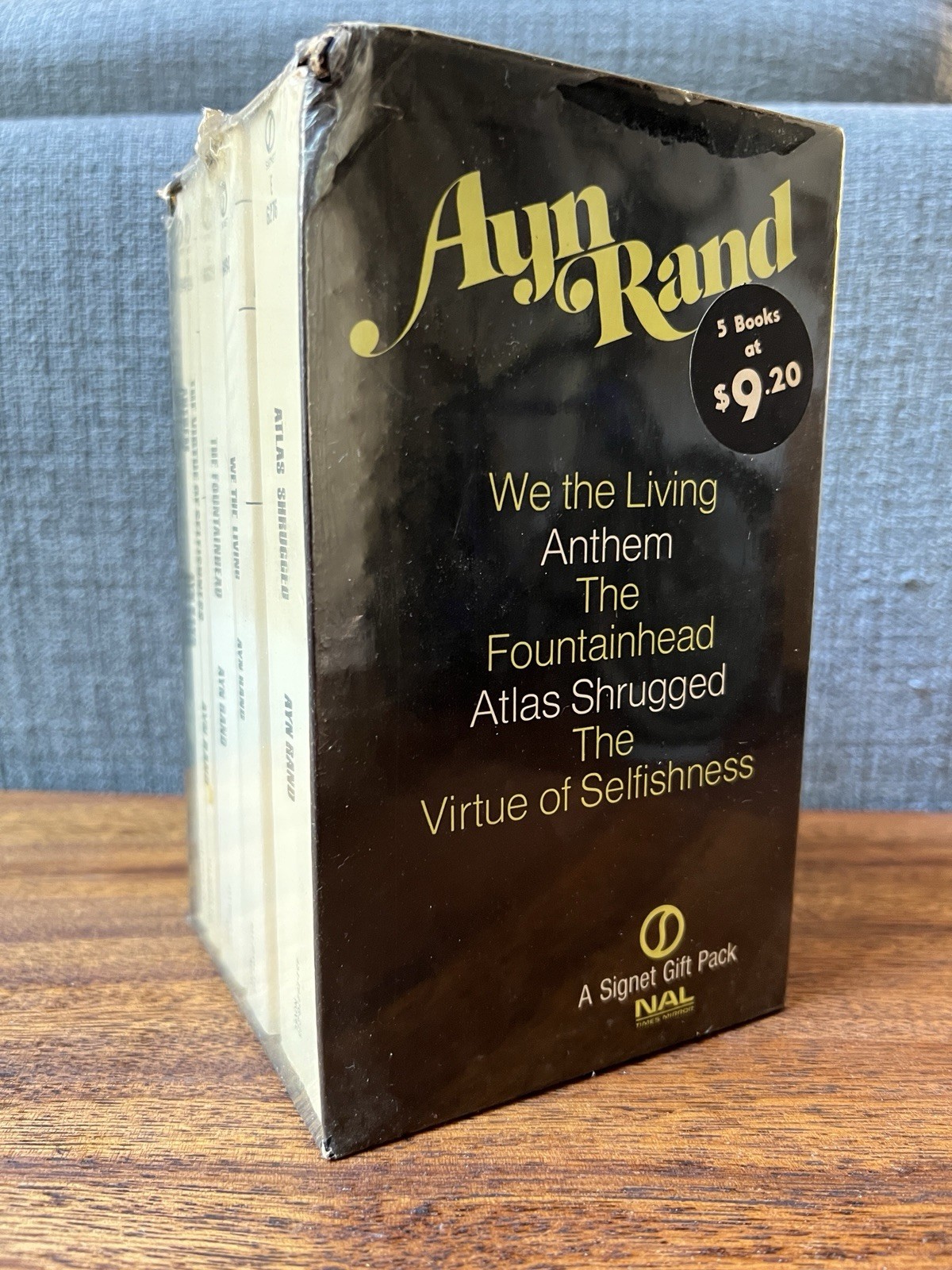 Ayn Rand A Signet Gift Pack 5 Books Set SEALED VINTAGE Rare *REaD* Fountainhead