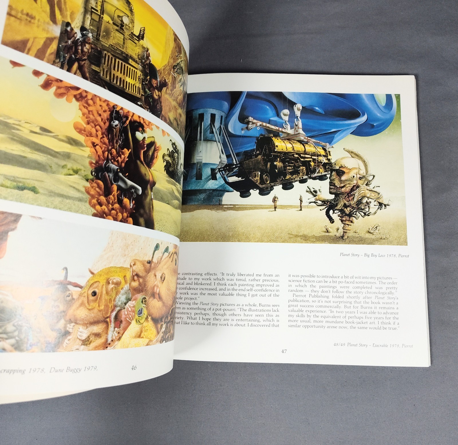 1985 Lightship Jim Burns Art Book First Edition Paper Tiger Limpback