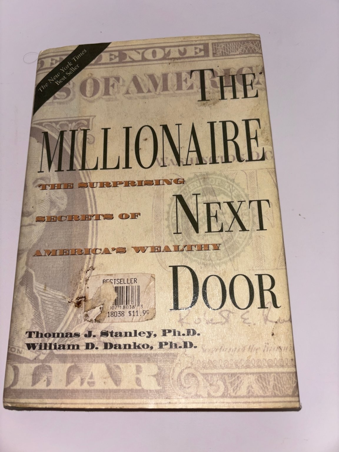 The Millionaire Next Door Stanley Danko 1998 28th Printing Wealth Secrets
