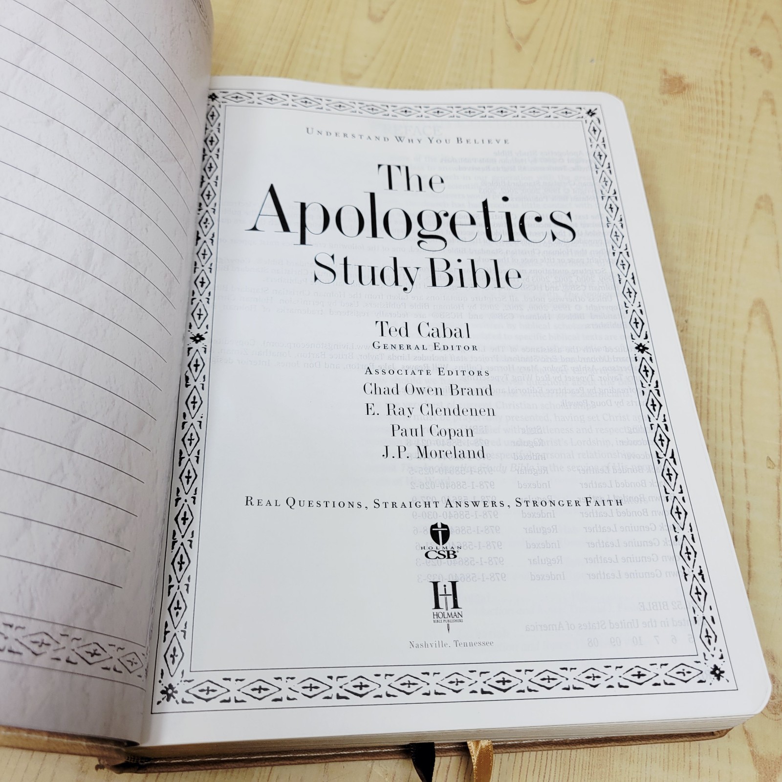 HCSB Apologetics Study Bible Brown DuoTone Simulated Leather