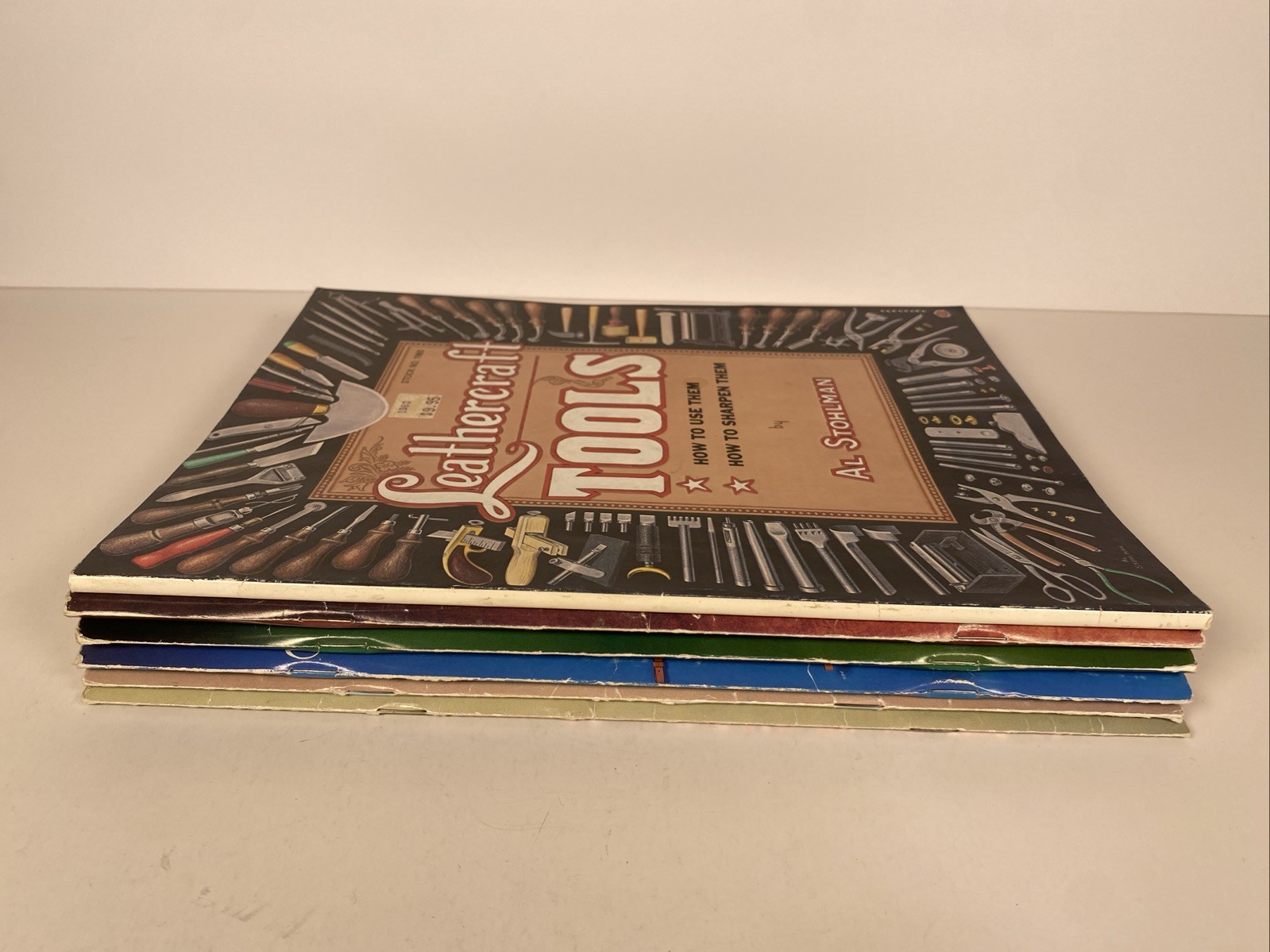 Al Stohlman LEATHERCRAFT Lot of 6 – The Art Of Leather Cases, Hand Sewing, Buck