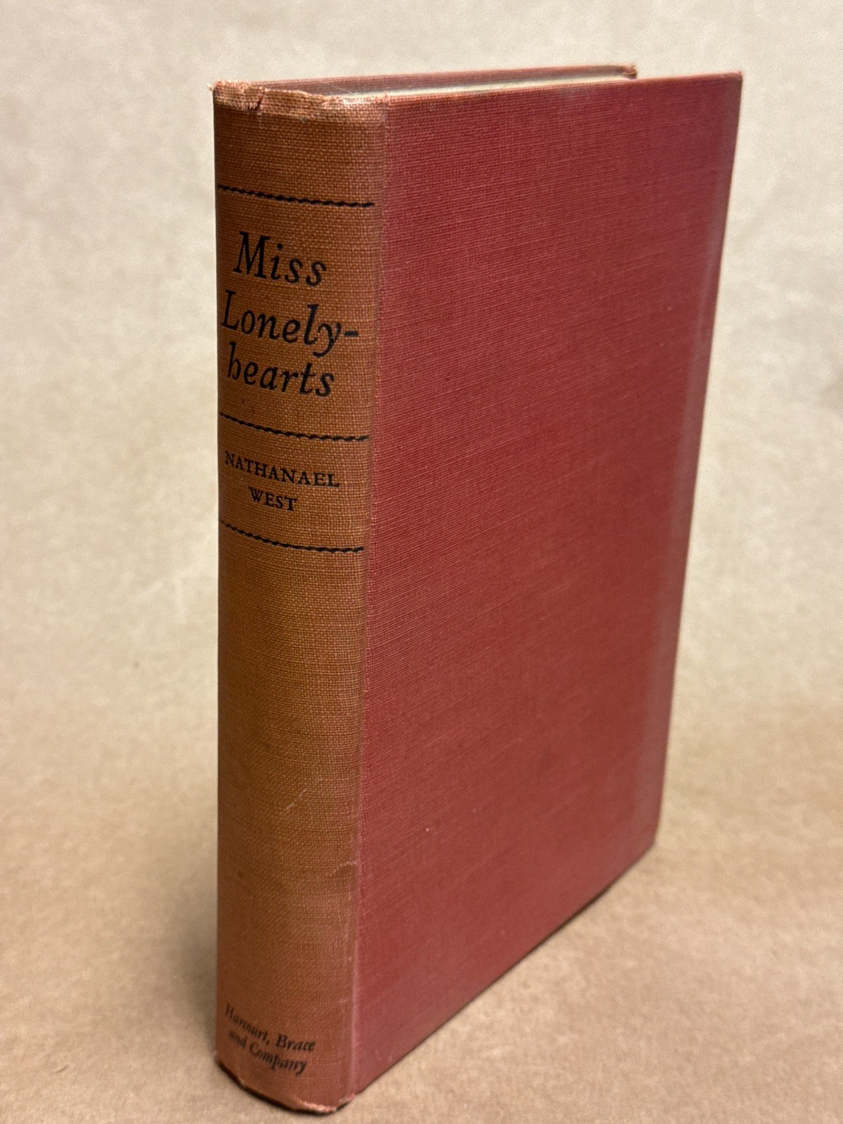 Miss Lonelyhearts Nathanael West Hardcover 1933