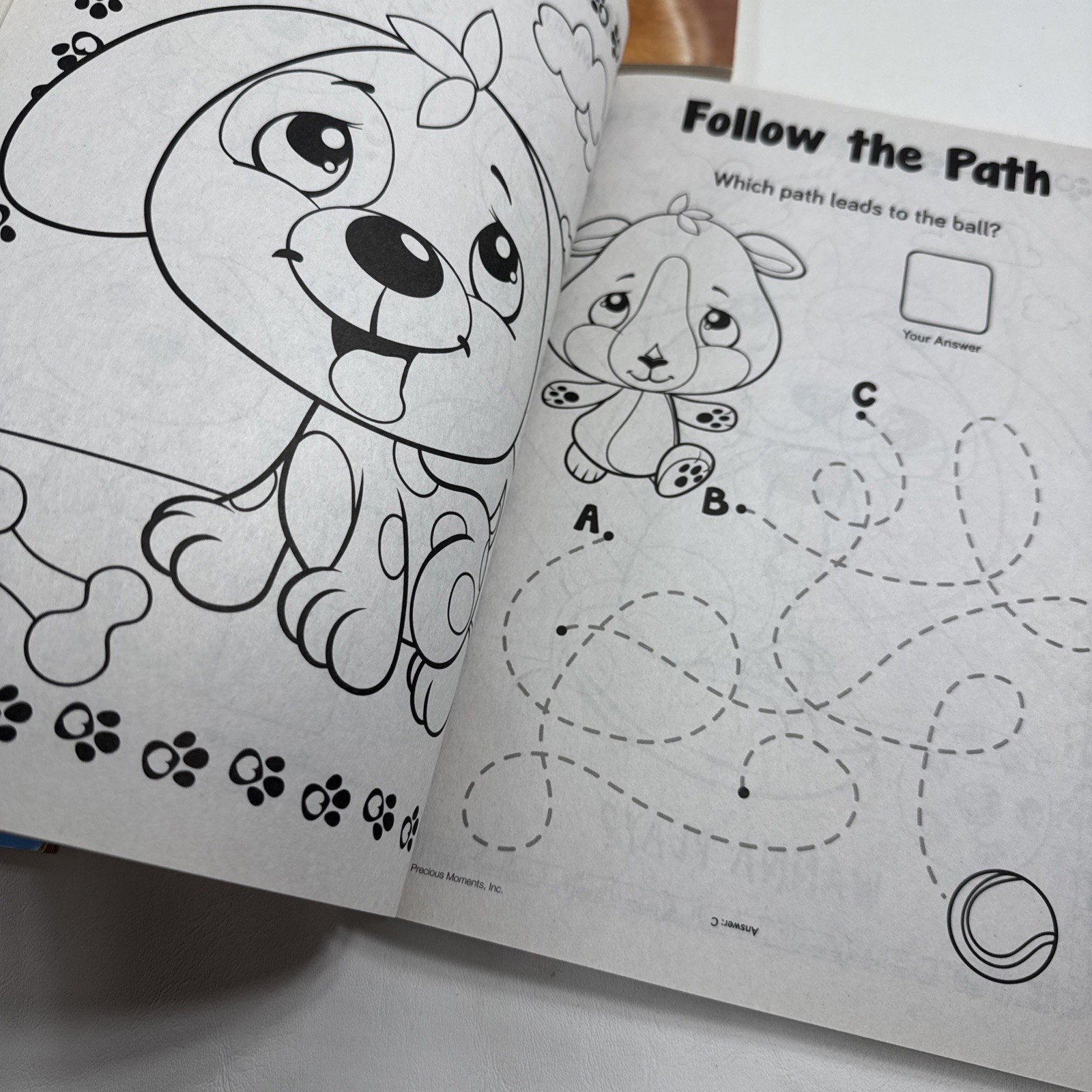 Coloring Activity Book Lot Of 3 Highlights Mazes Precious Moments Cats Dogs