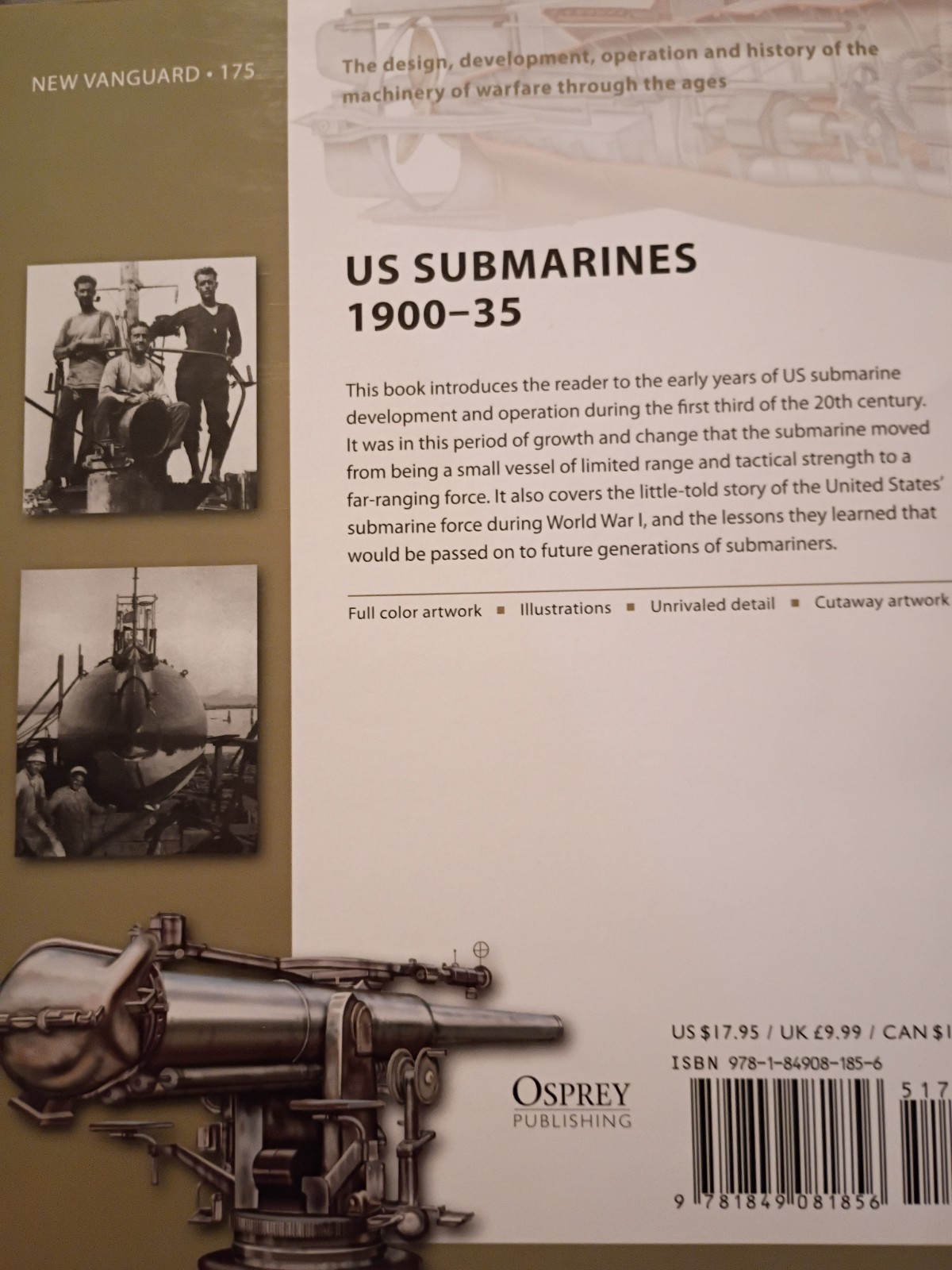 Osprey New Vanguard 175: US Submarines 1900-35 by Jim Christley