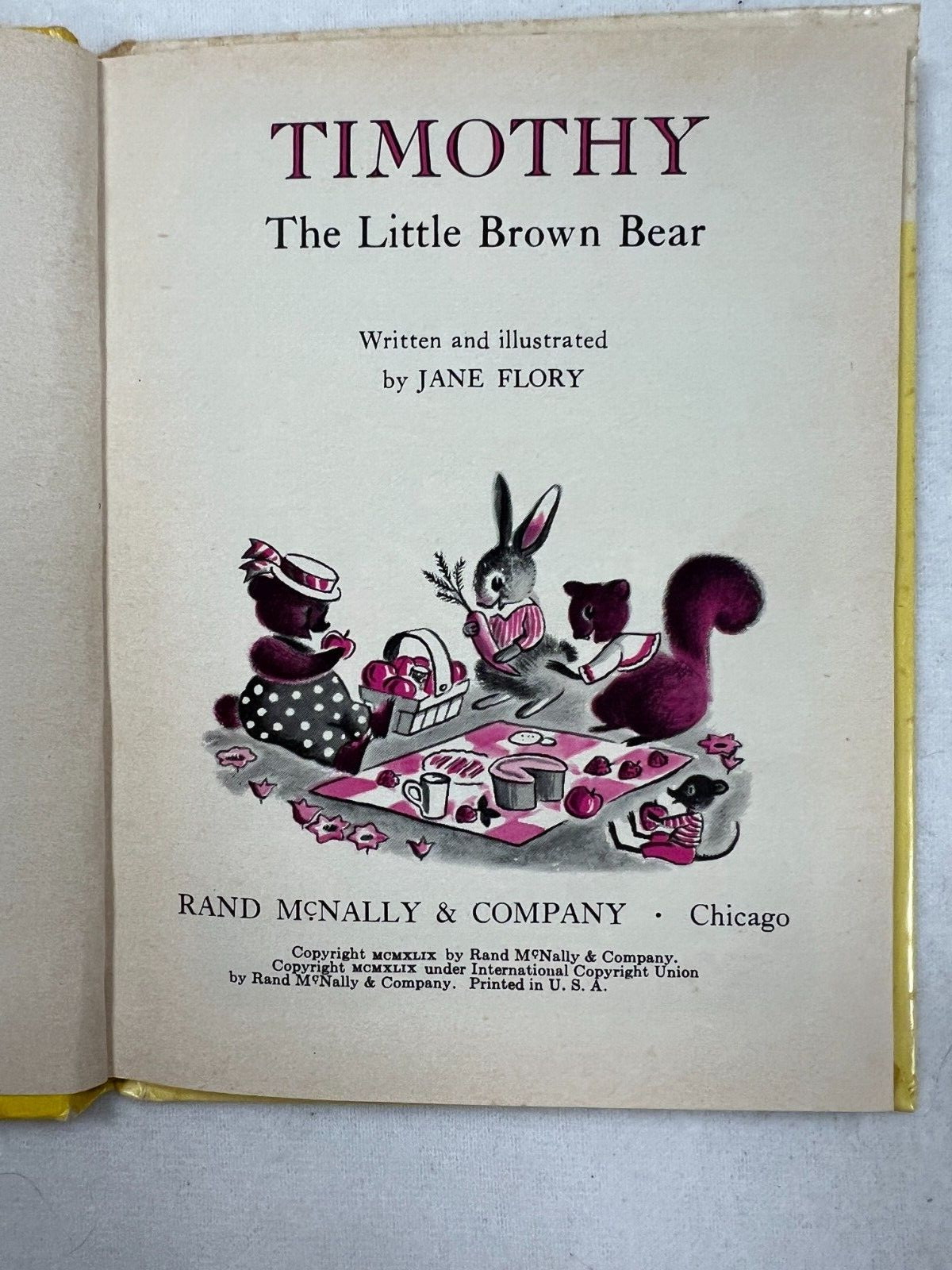 5 Rand McNally Book Lot – dated 1944-1975- Donkey, Bear, Engie, Mixer & King