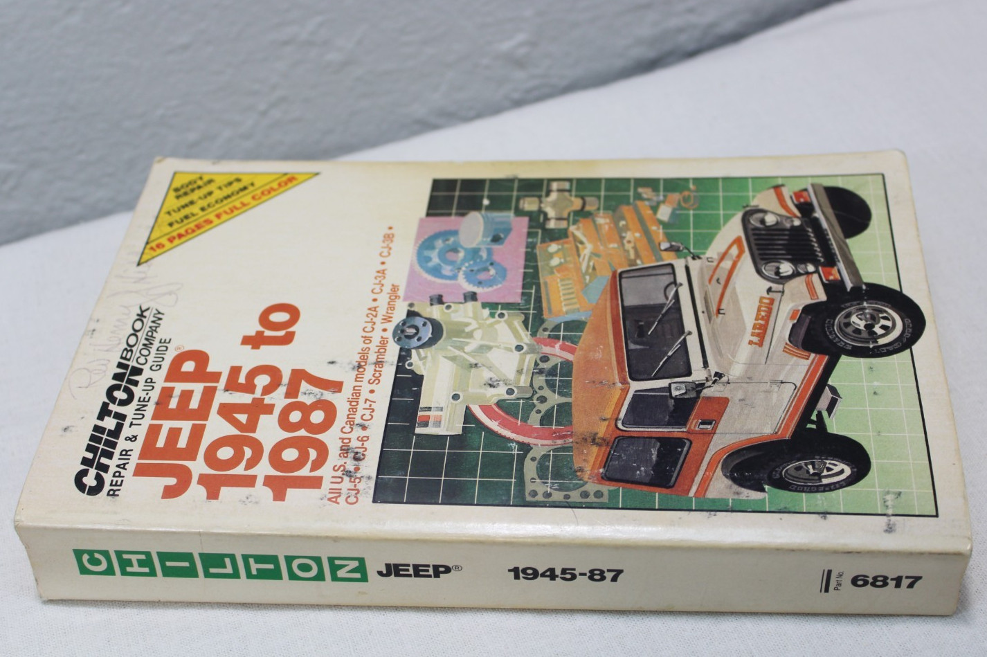 Chilton’s Repair & Tune-Up Guide Jeep 1945 to 1987 Manual CJ5 CJ7 Wrangler