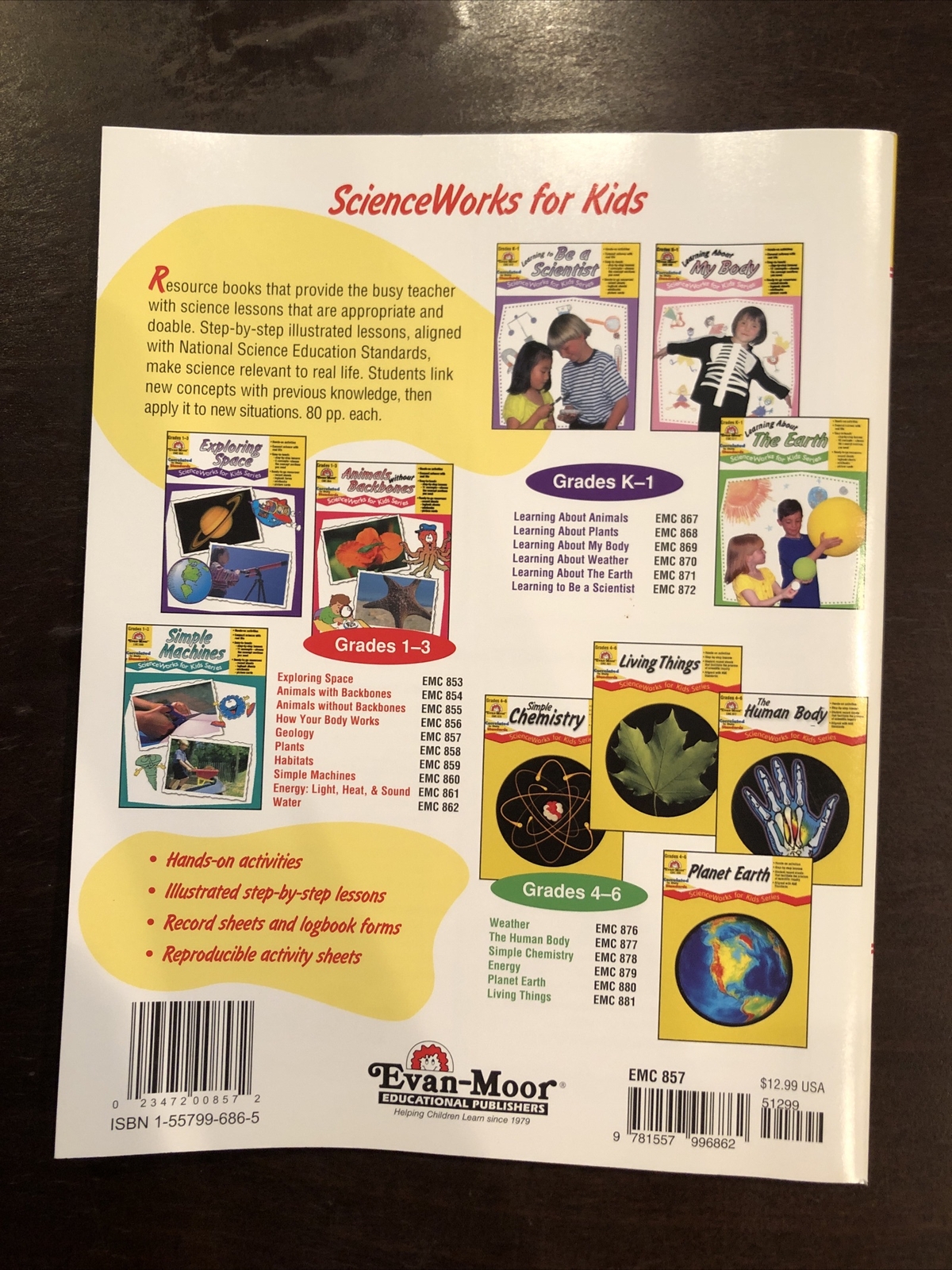 Scienceworks for Kids Ser.: Geology, Grades 1-3 by Evan-Moor (1998, Trade…