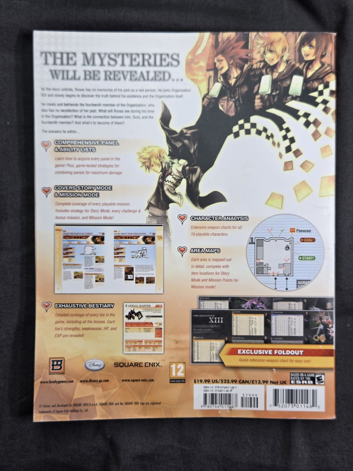 Kingdom Hearts 358/2 Days by BradyGames Staff and Square Enix W/ Poster