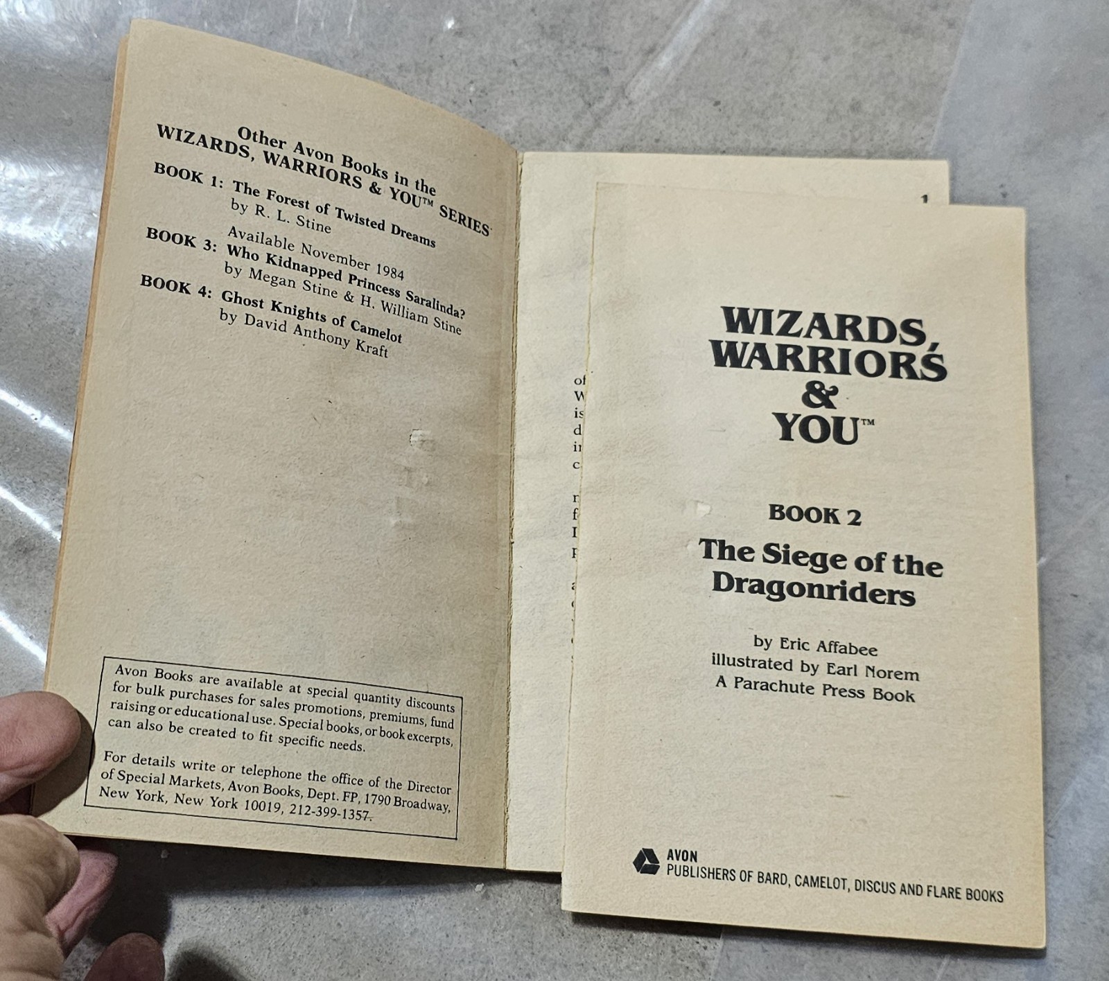 Vtg 1984 Wizards warriors You 2 Siege of the dragonriders Role-playing Adventure