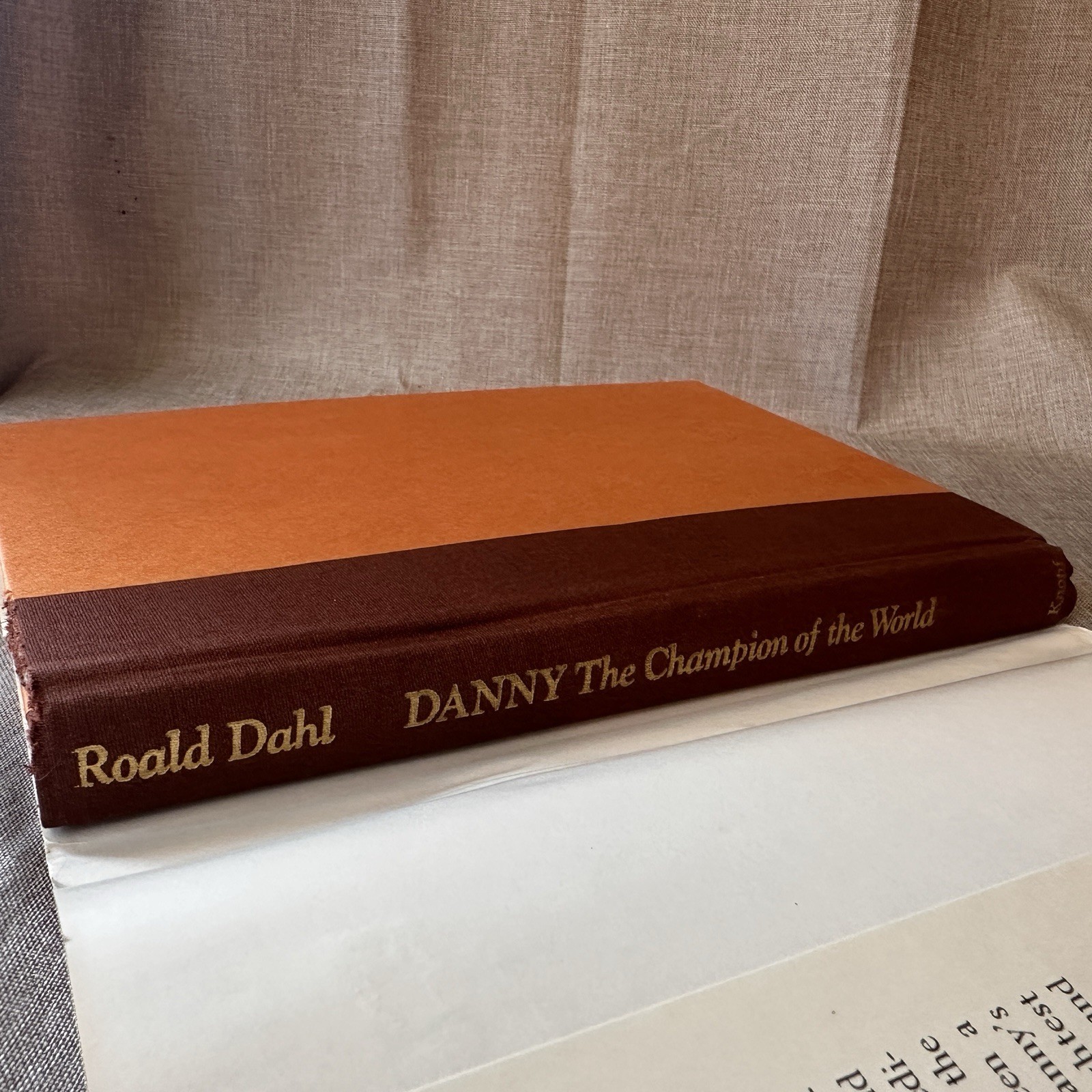 Danny The Champion Of The World Roald Dahl 1st US Edition 1st Print 1975 HC DJ