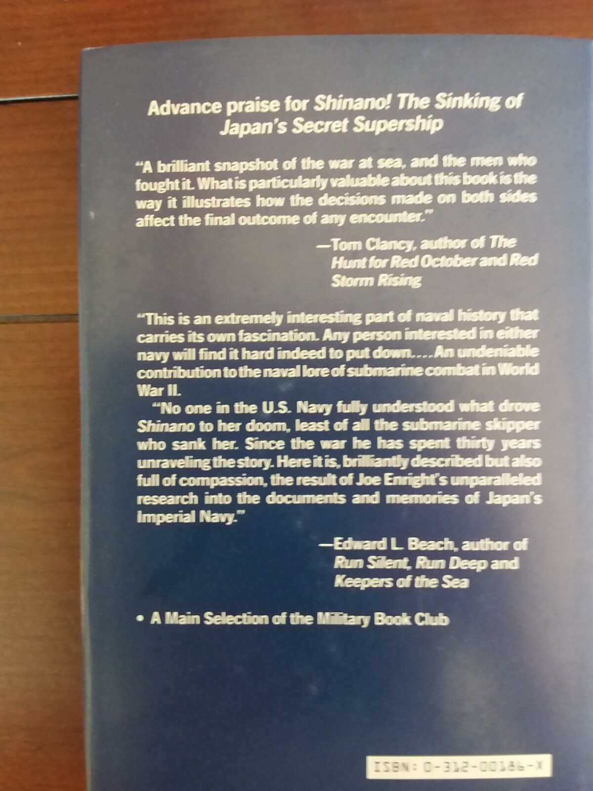 SHINANO! The Sinking of Japan’s Secret Supership, HB/dj, US 2nd, 250 pages