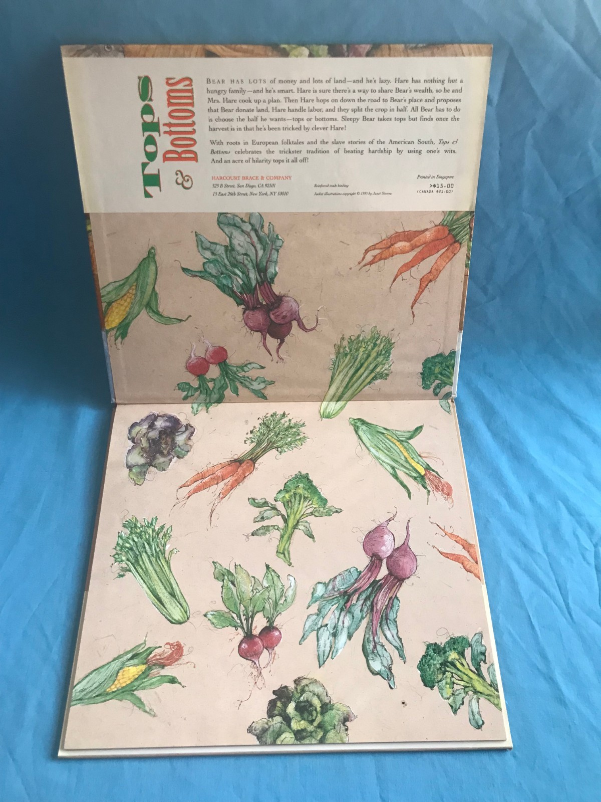 Tops and Bottoms by Janet Stevens (1995, Hardcover) ~ Caldecott Honor Book