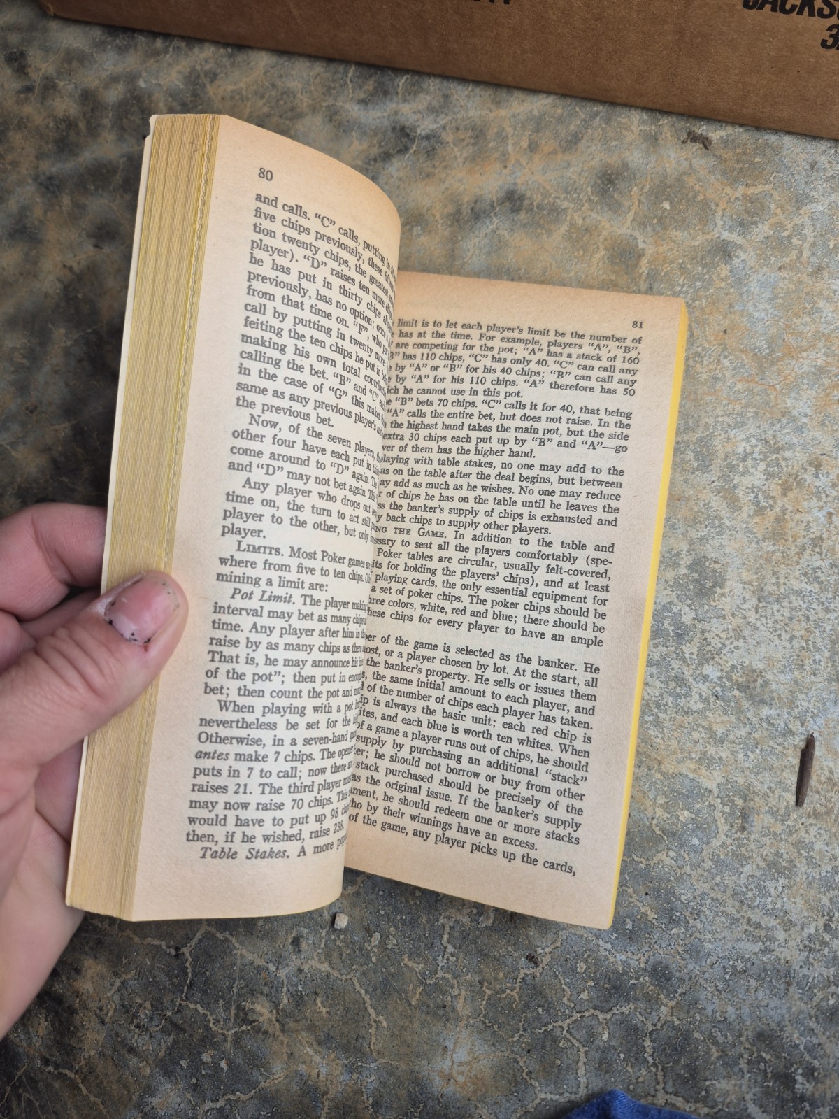 Hoyle’s Rules of Games by Geoffrey Mott-Smith and Albert H. Morehead (1946, Mass