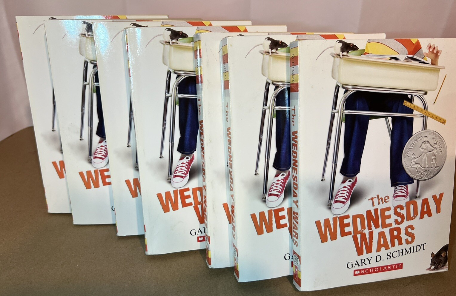 Lot Of 7 The Wednesday Wars: A Newbery Honor Award- paperback, Gary D Schmidt