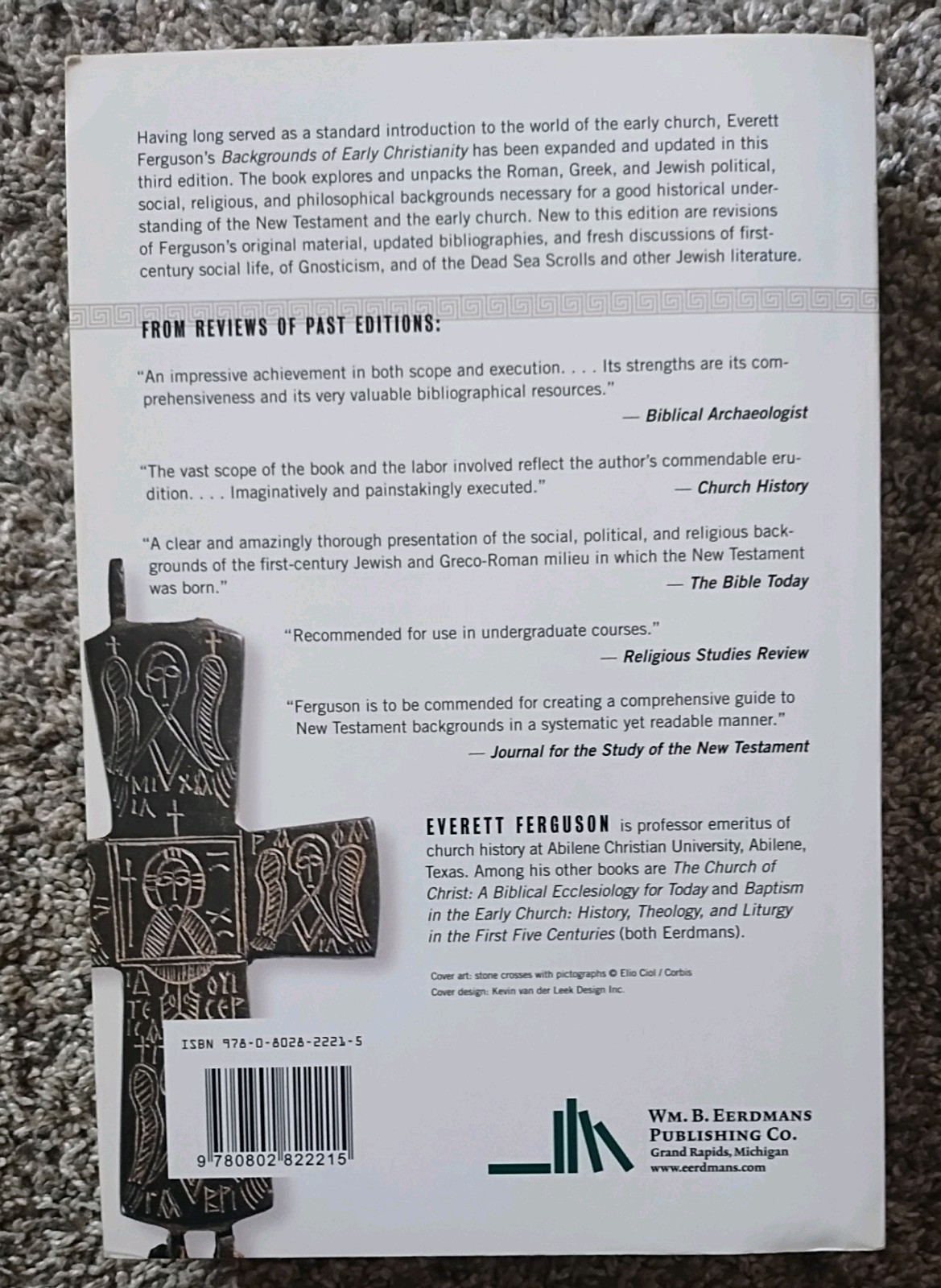 BACKGROUNDS OF EARLY CHRISTIANITY Everett Ferguson PB Third Edition Eerdmans