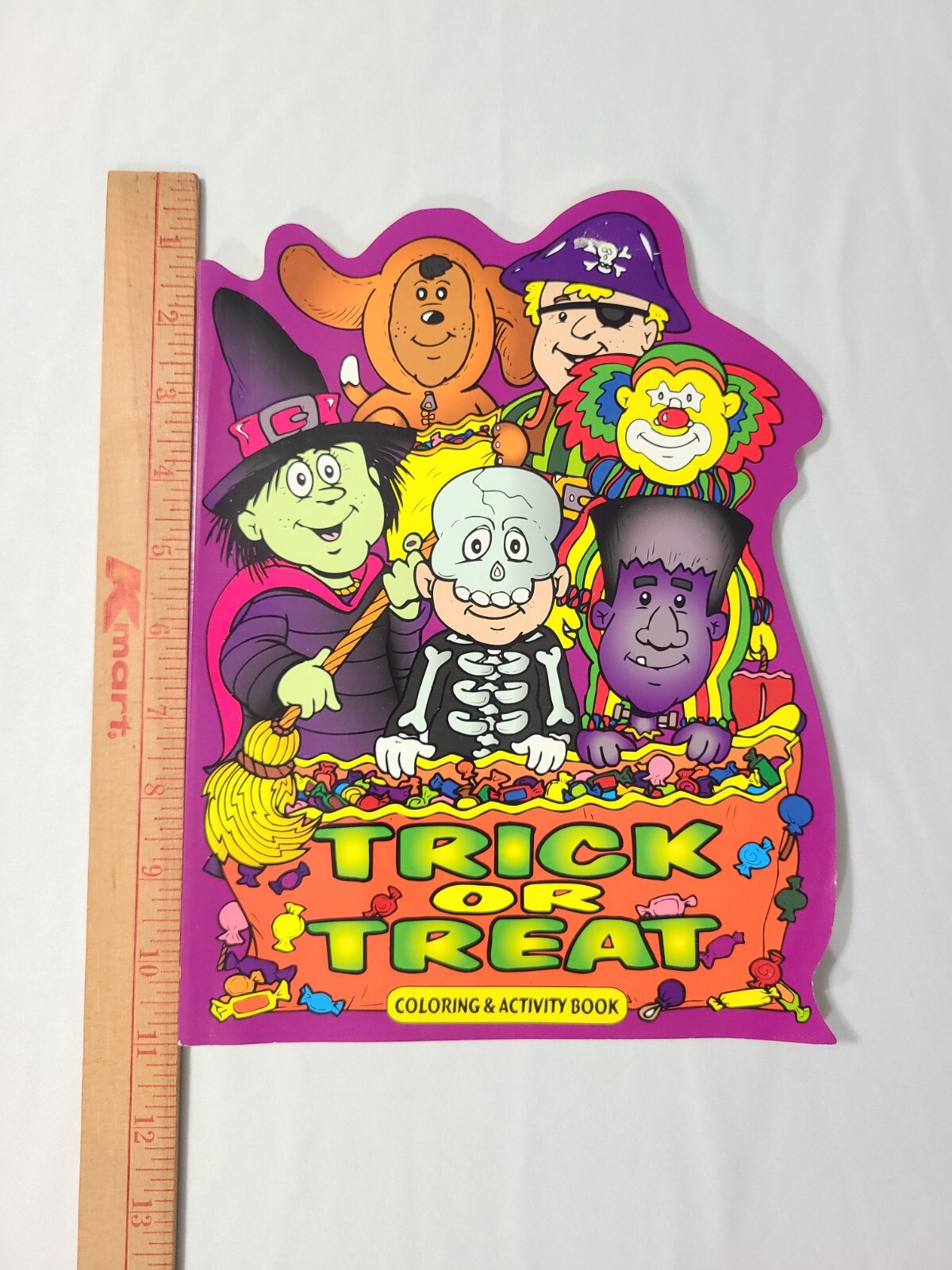 NOS Vintage 1999 Trick Or Treat Halloween Coloring & Activity Book 75 Pages New