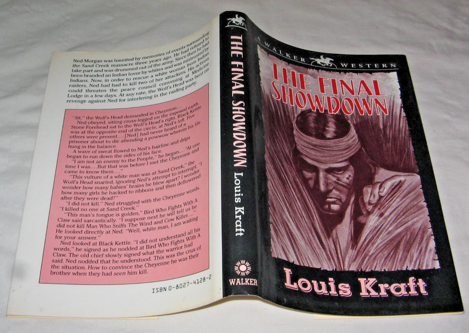The Final Showdown by Louis Kraft HC DJ 1st/1st 1992 Western Novel VG+ Walker