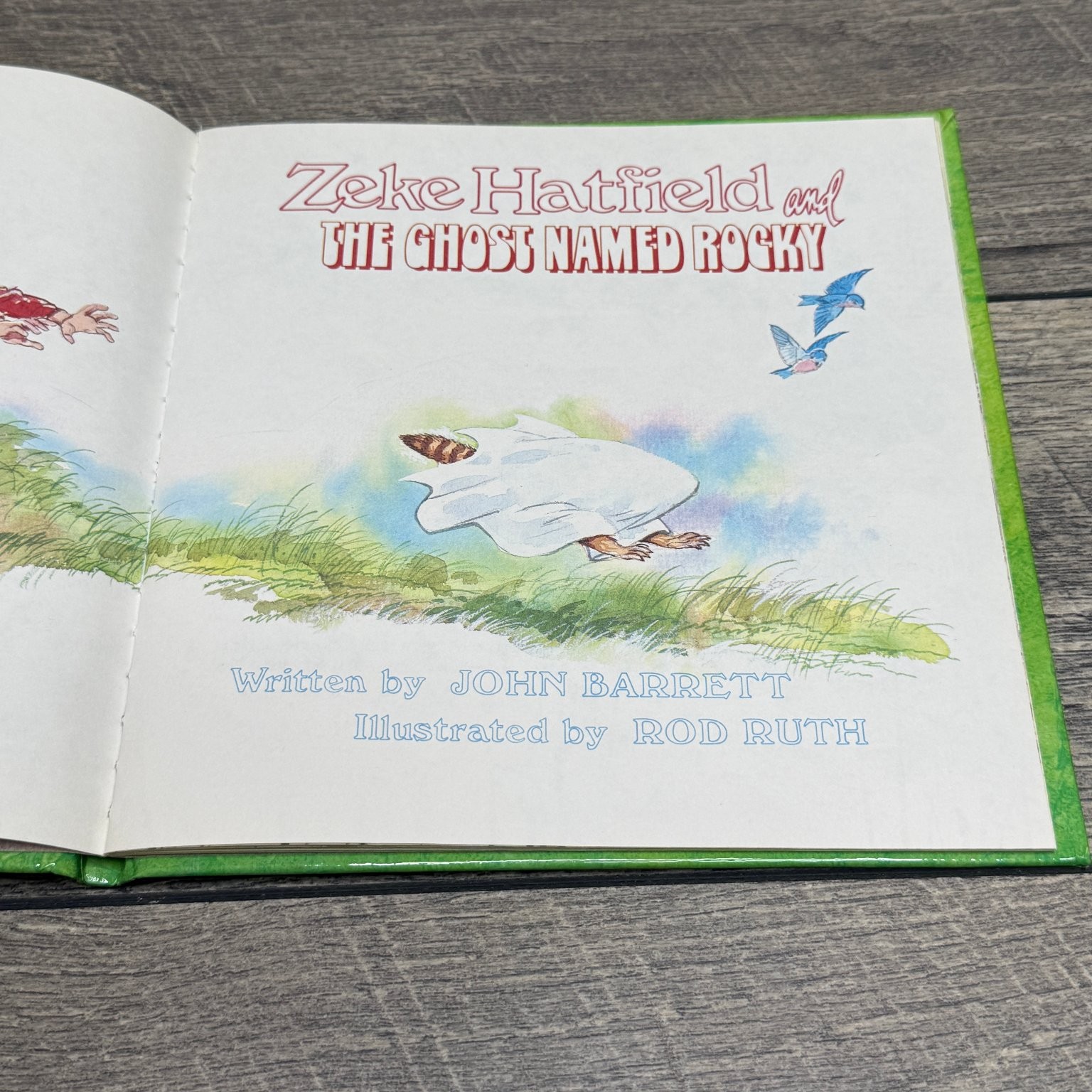 Zeke Hatfield & The Ghost Named Rocky John Barrett 1978 HC Illustrated Silver