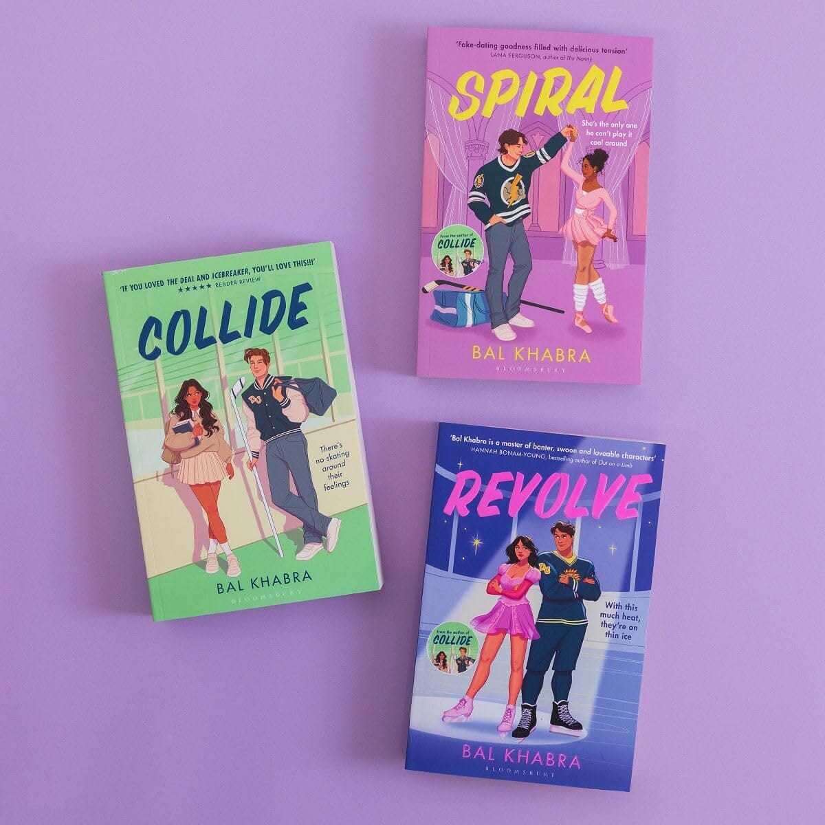 Off the Ice Series By Bal Khabra 3 Books Sprayed Edges Set – Fiction -PB