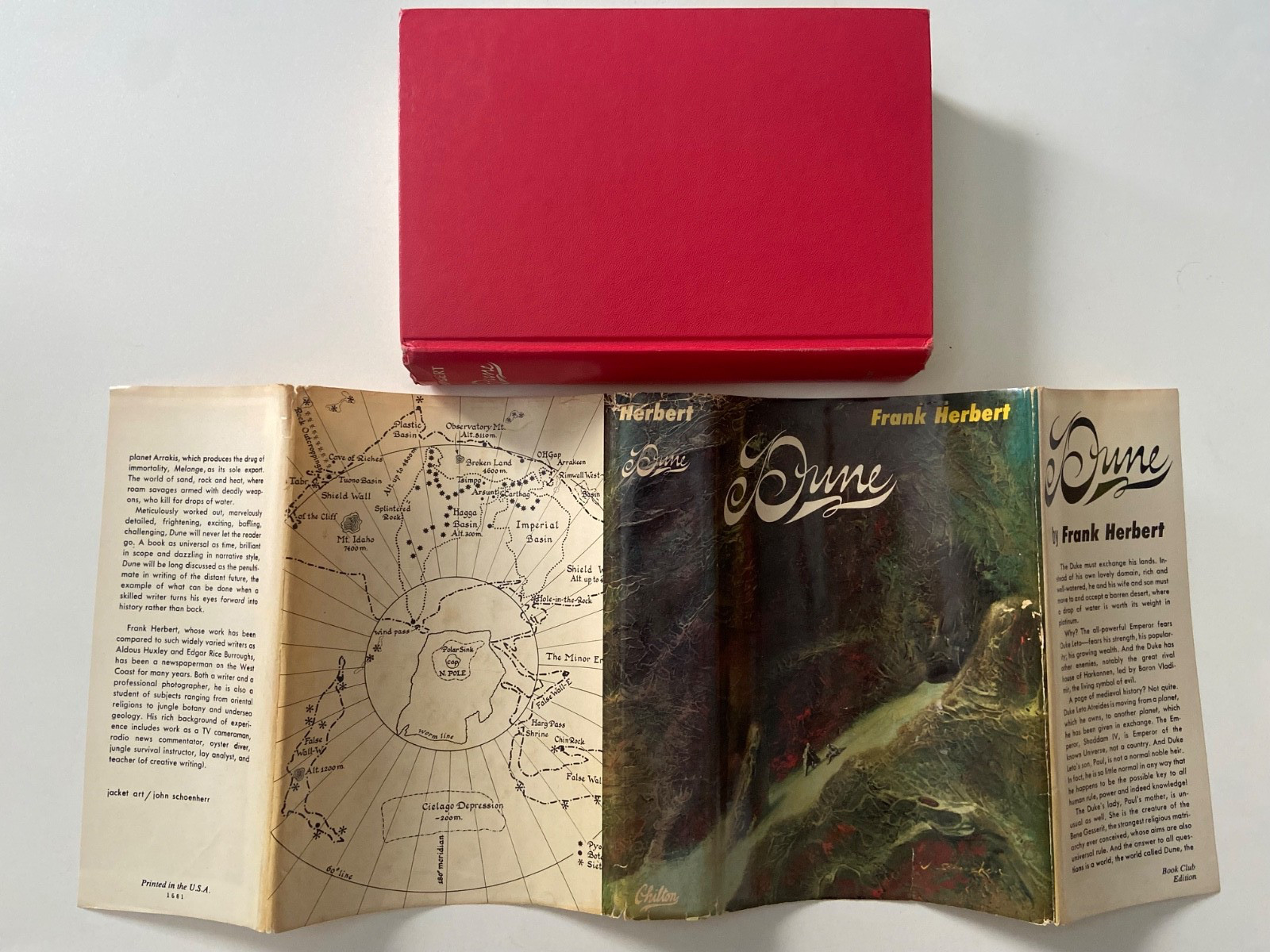 Dune Frank Herbert 1965 BCE Book Club Edition HCDC Gutter Code 43Q