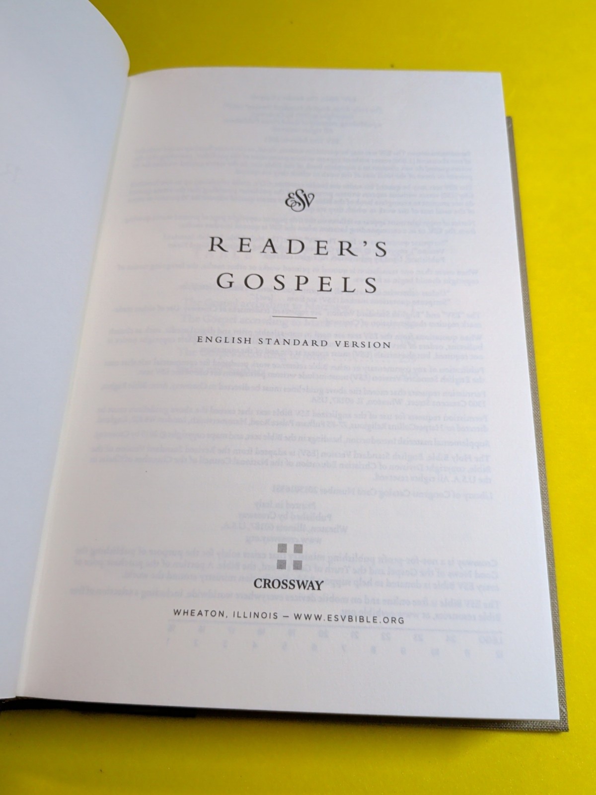 ESV Reader’s Gospels (Cloth over Board) by Not Available (2015, Hardcover)