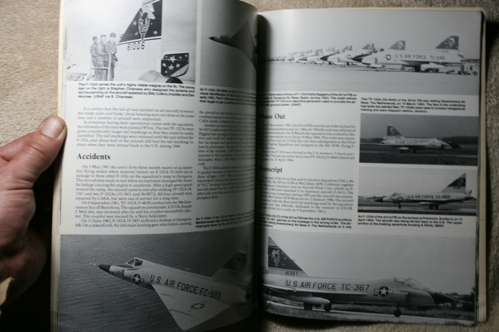 F-102 Delta Dagger in Europe Squadron Signal Book 6050 Very Good Condition