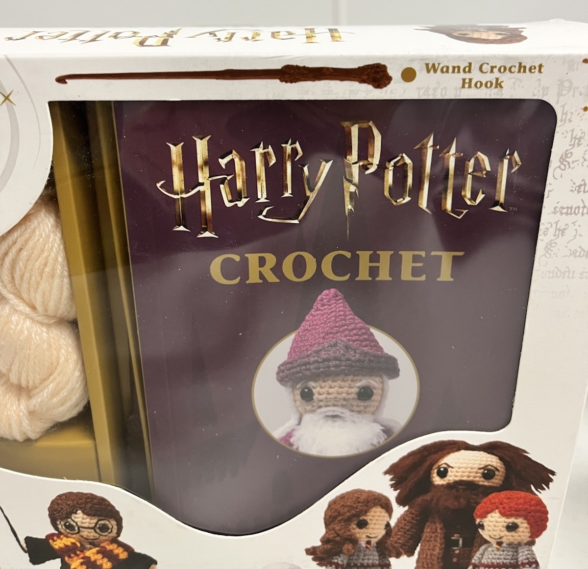 Harry Potter Crochet Kit With Wand Crochet Hook LIKE NEW