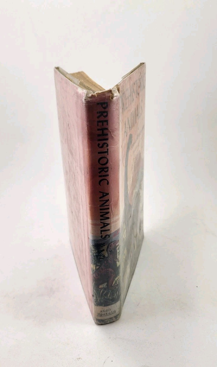 Vtg Prehistoric Animals Sam and Beryl Epstein 1956 1st Print Mylar HCDJ