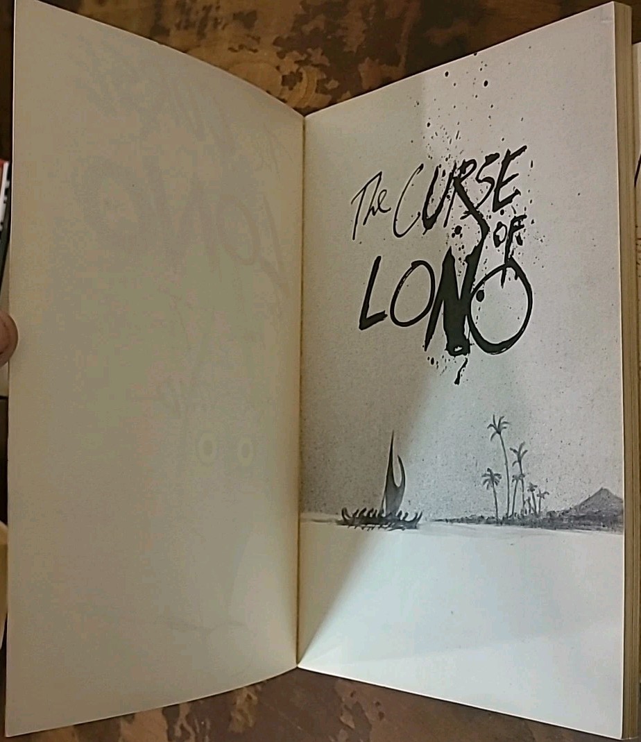 SIGNED Ralph Steadman THE CURSE OF LONO Hunter Thompson True 1st Bantam PB Book