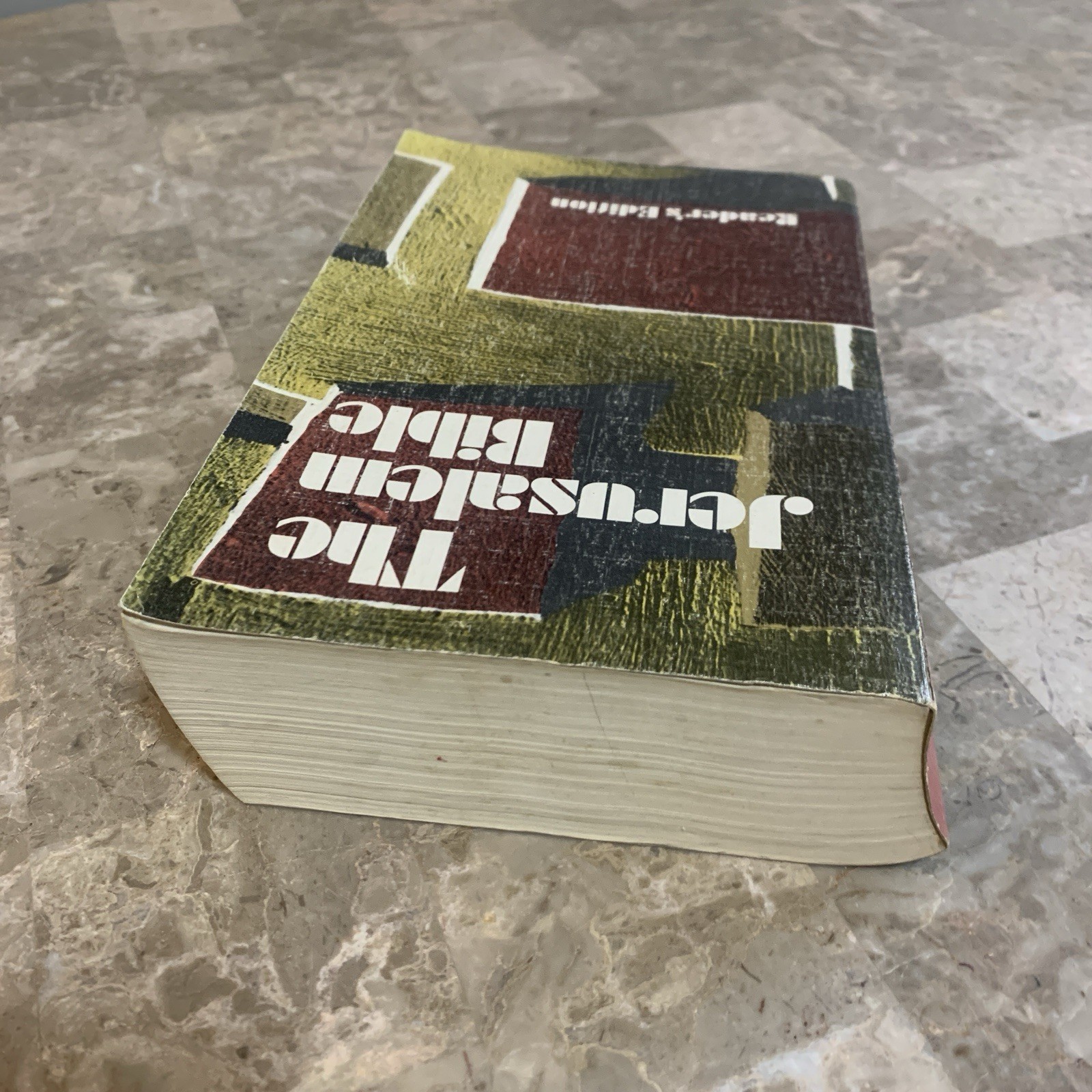 The Jerusalem Bible Reader’s Edition Paperback Book 1968 Doubleday 1960s Vintage