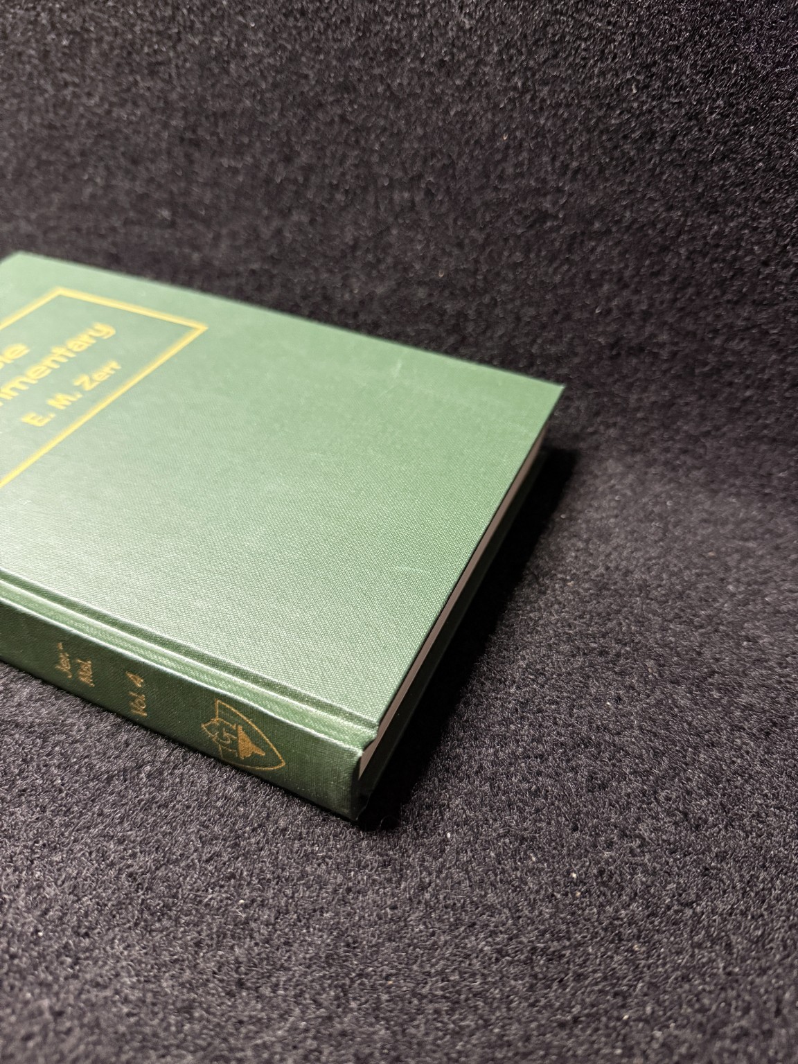 Bible Commentary Vol 4 E.M. Zerr 1955 Old Testament Prophets Hardcover