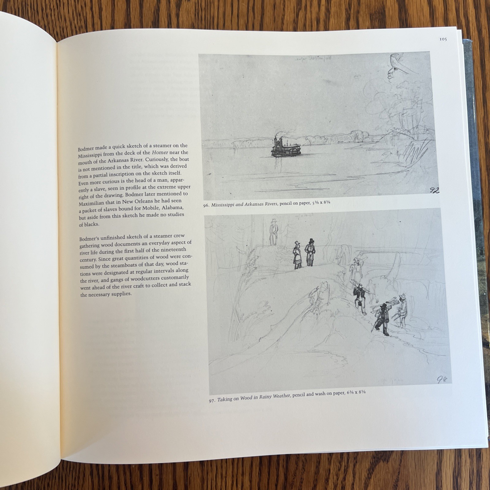 Karl Bodmer’s America 1984 Watercolor Art Native American HCDJ Coffee Table Book