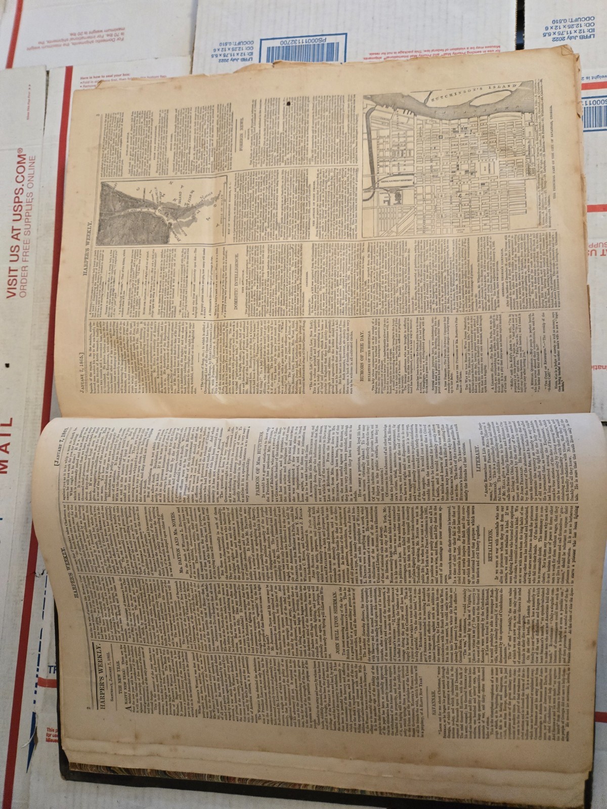 Harpers Weekly Journal of Civilization 1865 volume IX full year bound volume