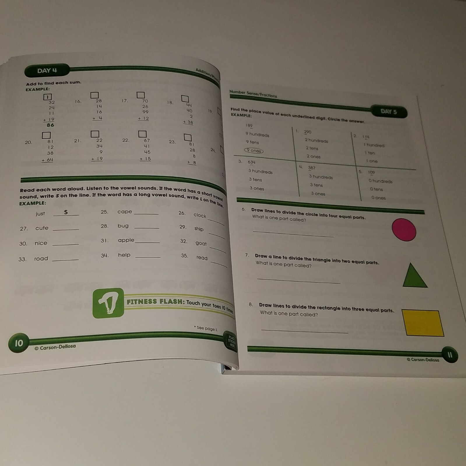 Summer Bridge Activities Grades 2 to 3 Workbook Reading Writing Math NEVER USED